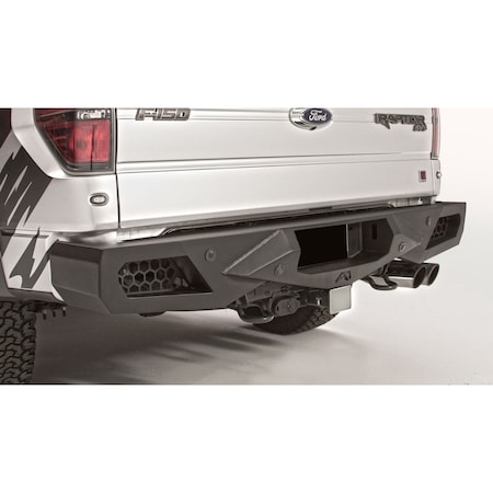 Fab Fours 09-14 FORD F150/RAPTOR VENGEANCE SENSOR REAR BUMPER MATTE BLACK FF09-E1751-1